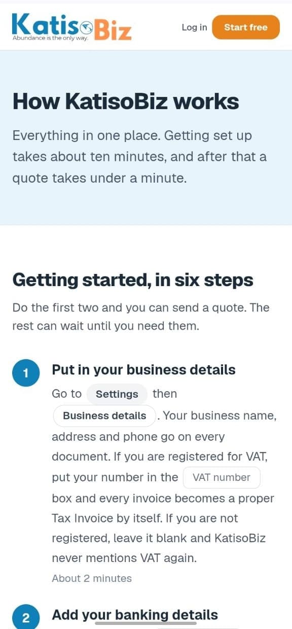 The help screen