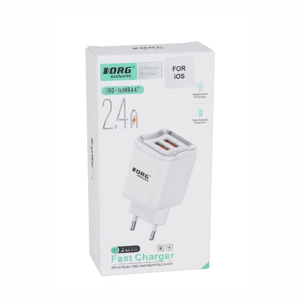 ORG Exclusive Dual USB Wall Charger, 2.4A