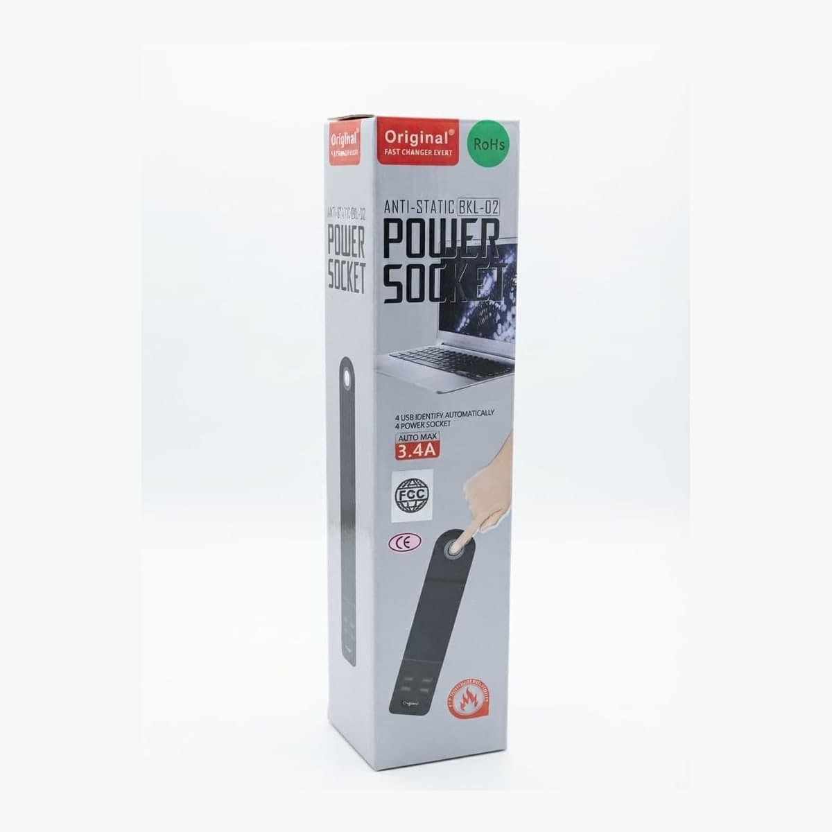Original BKL-02 Power Strip with 4 USB Ports