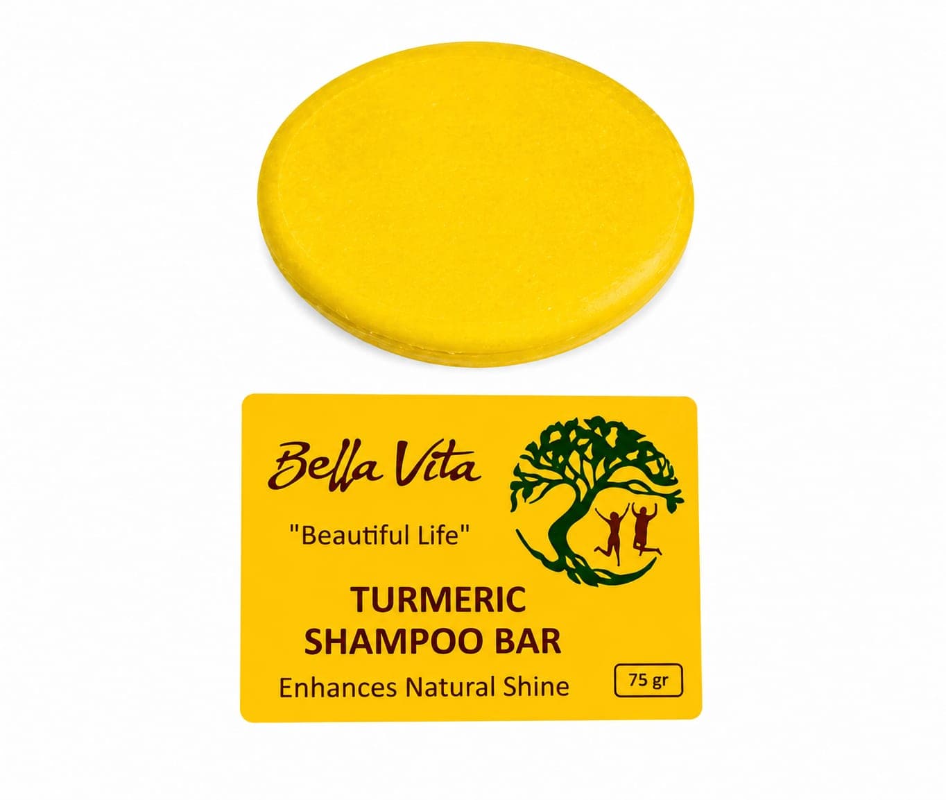 Bella Vita Turmeric Shampoo Bar, 75g